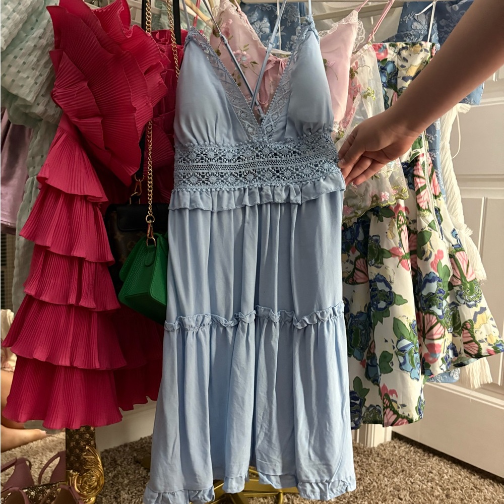 Rue21 Sky Blue Lace Dress